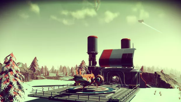 No Man's Sky, alus laskeutumisalustalla