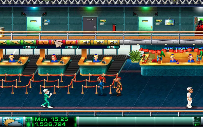 Airline Tycoon retromuistelot lentokenttä