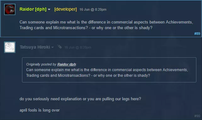 Two Worlds II: keskustelu Steamissä